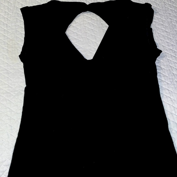 BCBG Tops - Black BCBG tank top with cut outs in the back, goes around the neck in back